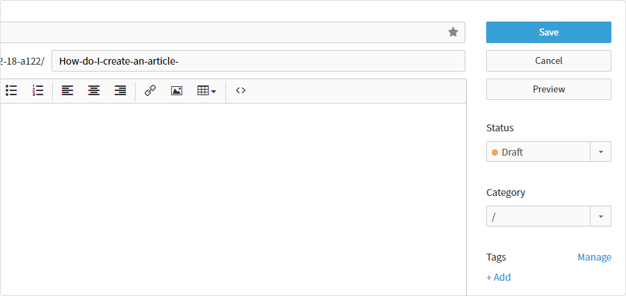 categorize tag and publish